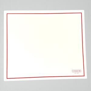 Vintage COACH Gift Box 12.5 x 10.5 x 4.5 White Red Empty